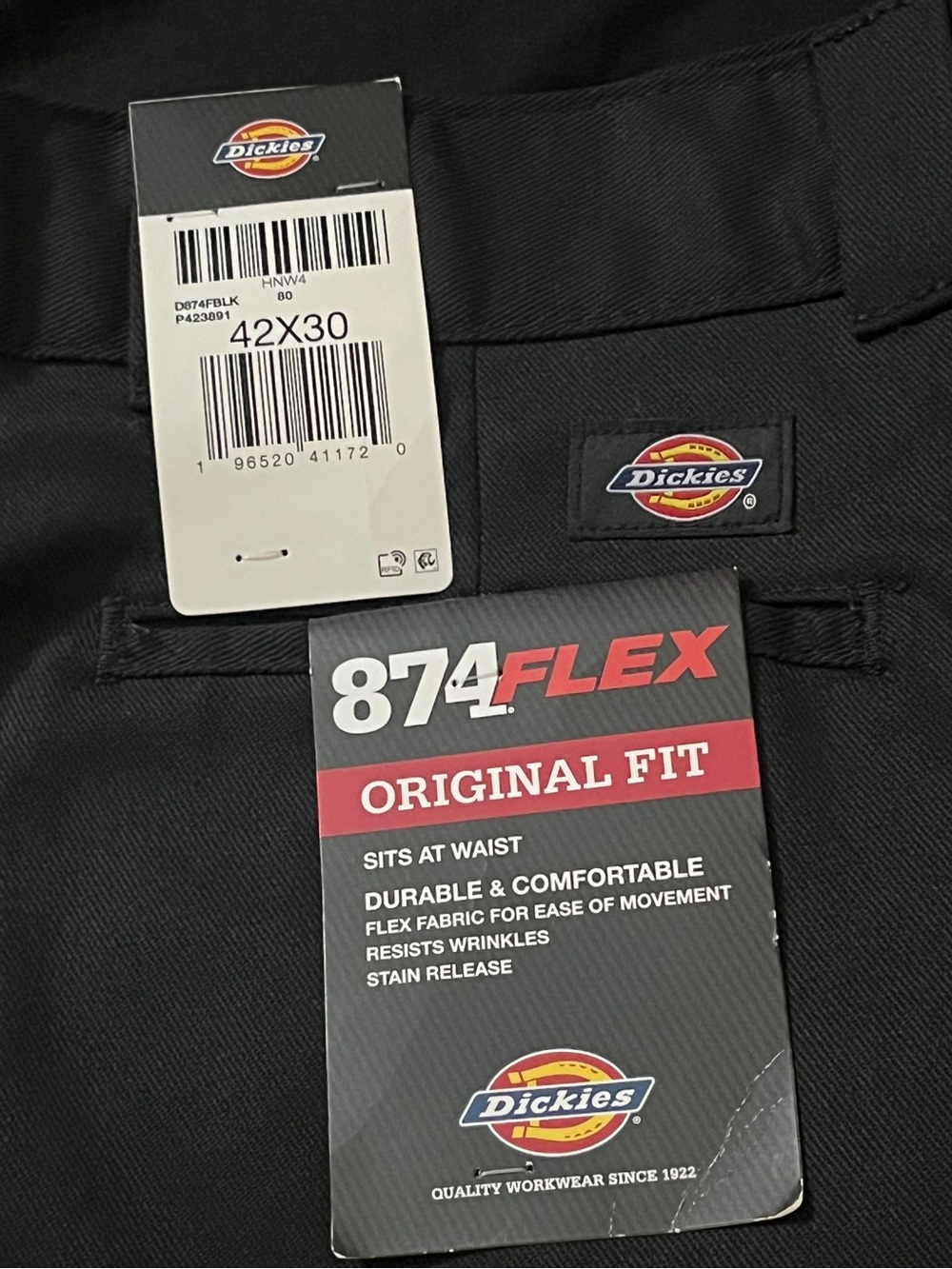 DICKIES Men’s 874 FLEX Original Fit Work Pants 42x30